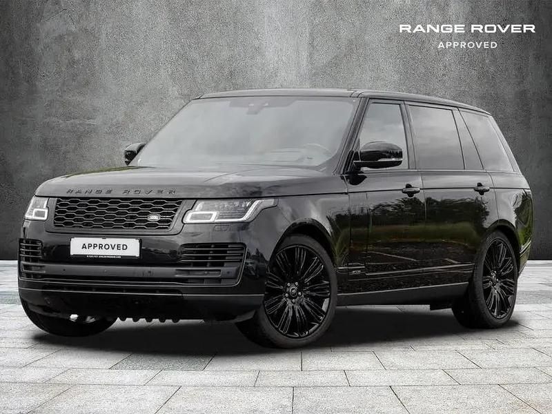 Schwarz santorini black metallic metallic Gebraucht 2021 Land Rover Range Rover Autobiography SUV | 79.900 € - Bild 1/4