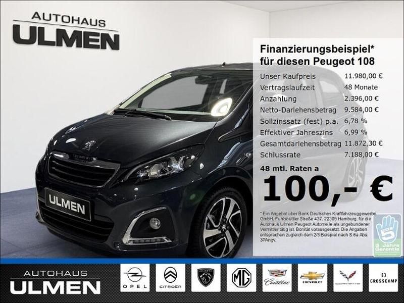 Grau Gebraucht 2021 Peugeot 108 Allure Kleinwagen | 11.980 € (Etwas zu teuer) - Bild 1/4