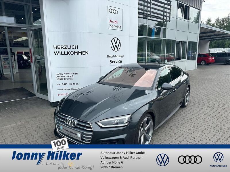 Manhattangrau metallic Gebraucht 2019 Audi A5 Sportback Sport Coupé | 37.990 € - Bild 1/4