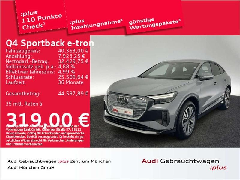 Kieselgrau Gebraucht 2023 Audi Q4 e-tron S-Line SUV | 40.353 € (Fairer Preis) - Bild 1/2