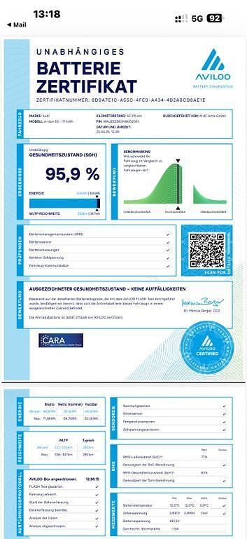 Gebraucht Audi e-tron S-Line 230 kW (313 PS) 2021 Blau SUV