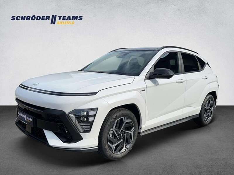 Serenity white Gebraucht 2023 Hyundai Kona N Line SUV | 36.490 € (Etwas zu teuer) - Bild 1/4