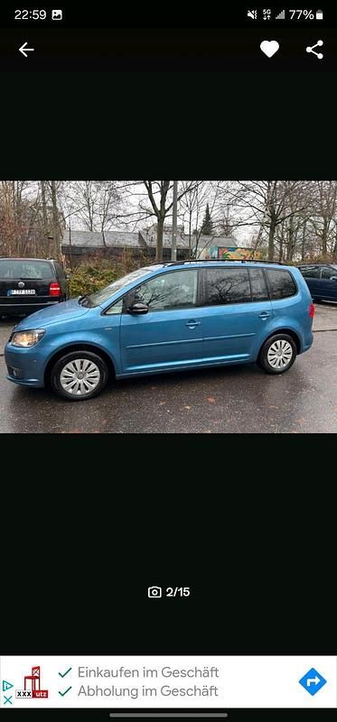 Blau Gebraucht 2012 VW Touran Van / Kleinbus | 6.800 € (Guter Preis) - Bild 1/4