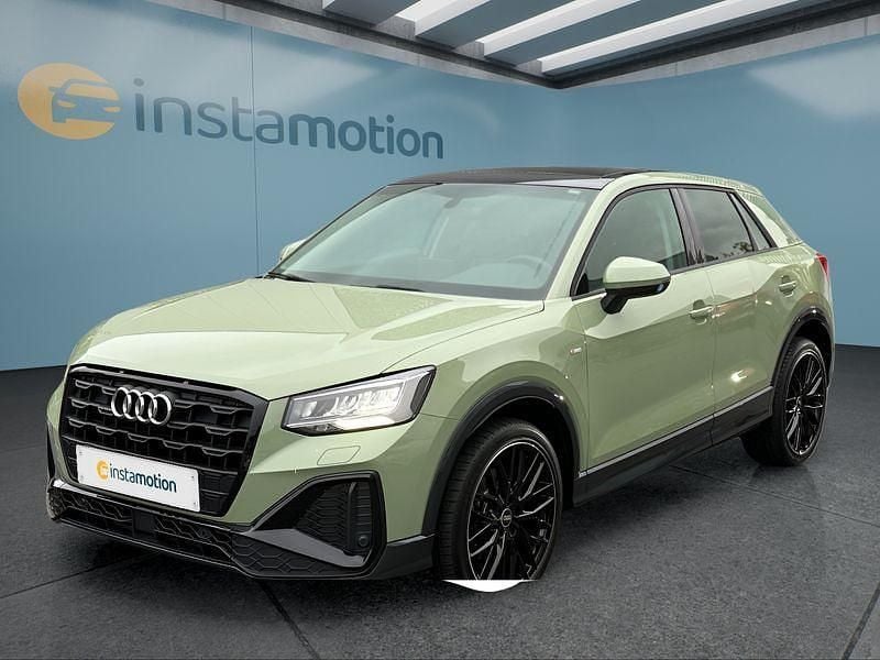 Grün Gebraucht 2021 Audi Q2 S-Line SUV | 25.799 € (Teuer) - Bild 1/4
