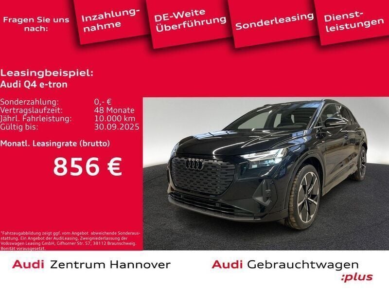 Mythosschwarz metallic Gebraucht 2024 Audi Q4 e-tron Ambiente SUV | 69.990 € - Bild 1/4