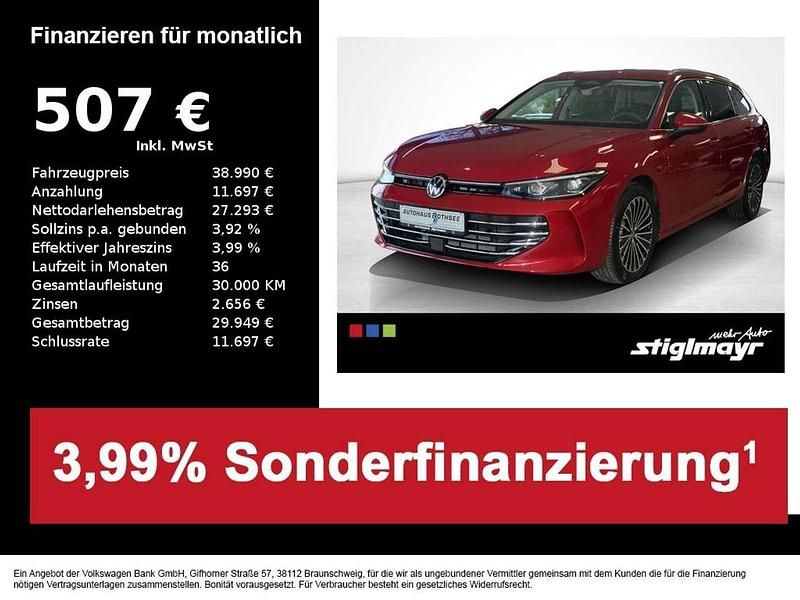 Gebraucht VW Passat Elegance 204 PS (150 kW) 2025 Chilirot metallic Kombi