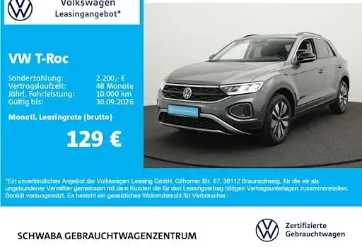 Gebraucht VW T-Roc Goal 116 PS (85 kW) 2025 Indiumgrau metallic SUV