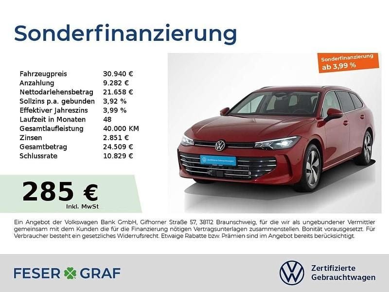 Gebraucht VW Passat Business 150 PS (110 kW) 2025 Chilirot metallic Kombi
