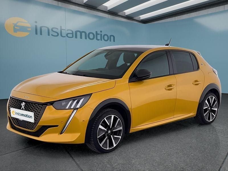 Gelb Gebraucht 2021 Peugeot e-208 GT Kleinwagen | 15.199 € (Guter Preis) - Bild 1/4