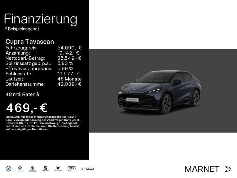 Blau Neu 2025 Cupra Tavascan VZ SUV | 54.690 € (Teuer) - Bild 1/4