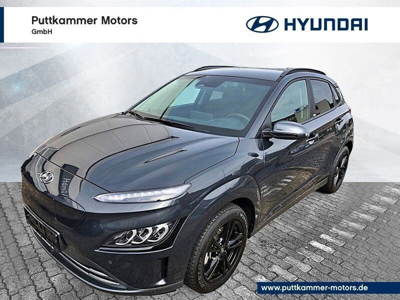 Dark knight metallic Gebraucht 2021 Hyundai Kona Prime SUV | 36.900 € - Bild 1/4