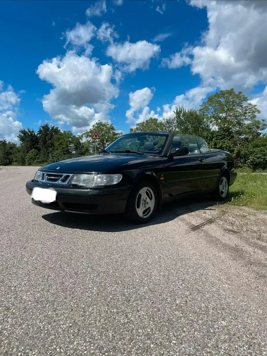 Używany Saab 9-3 Cabriolet 154 KM (113 kW) 2000 Czarny Kabriolet