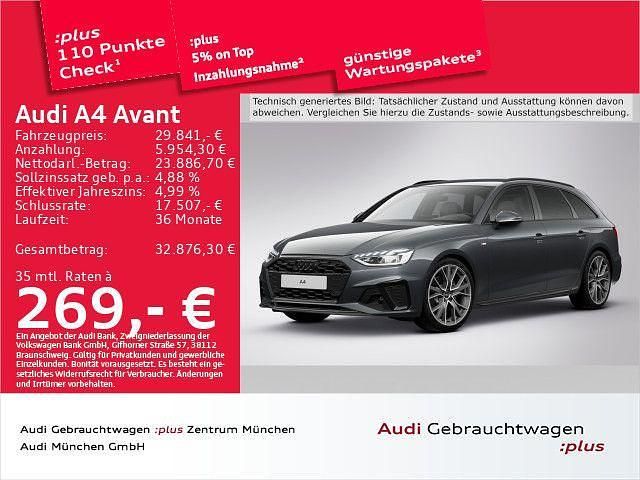 Grau Gebraucht 2022 Audi A4 Competition Kombi | 29.841 € (Guter Preis) - Bild 1/1