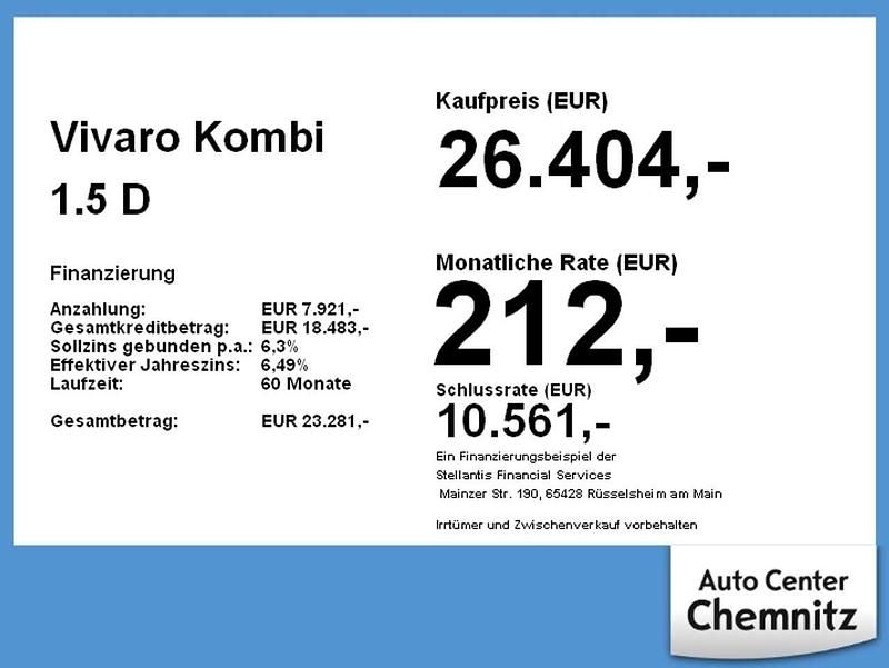 Gebraucht Opel Vivaro 120 PS (88 kW) 2022 Weiß Van / Kleinbus