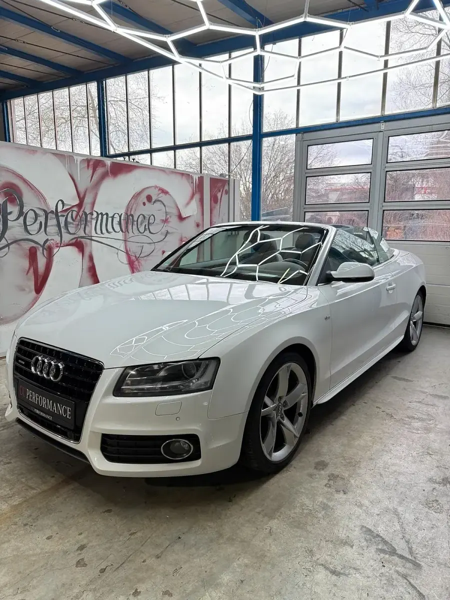 Gebraucht Audi A5 Cabriolet S-Line 240 PS (176 kW) 2009 Weiß Cabrio