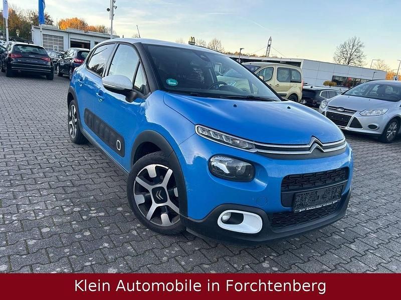 Blau Gebraucht 2017 Citroën C3 Shine Limousine | 6.980 € - Bild 1/4