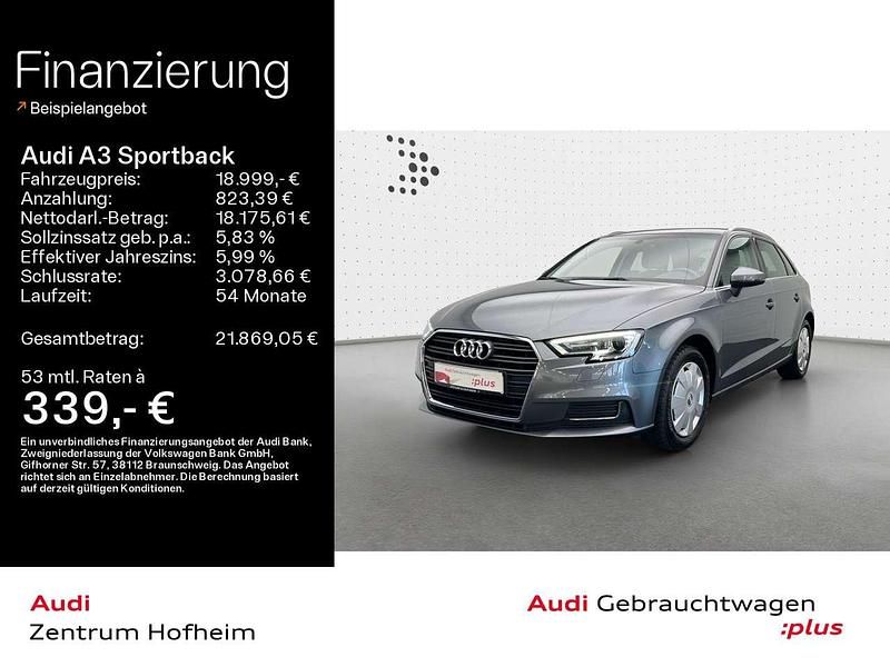 Monsungrau metallic Gebraucht 2018 Audi A3 Design Limousine | 18.999 € (Guter Preis) - Bild 1/4