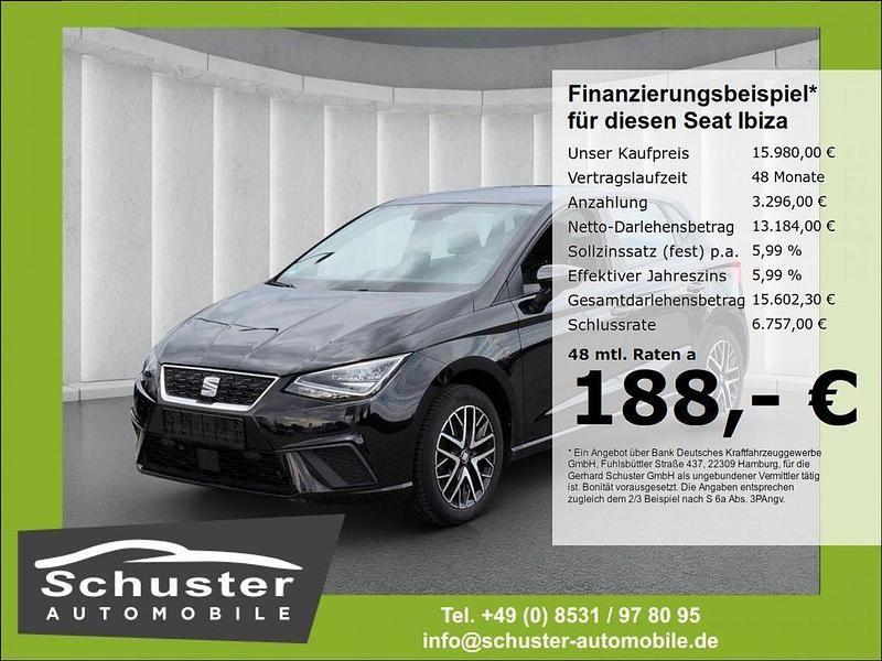 Schwarz Gebraucht 2020 Seat Ibiza Beats Kleinwagen | 15.980 € (Fairer Preis) - Bild 1/4