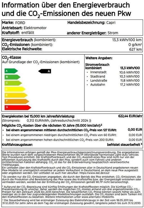 Gebraucht Ford Capri 210 kW (286 PS) 2025 Agate black metallic SUV