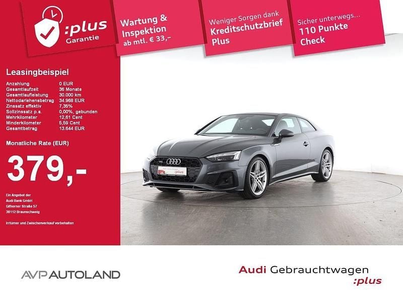 Daytonagrau perleffekt Gebraucht 2021 Audi A5 S-Line Coupé | 34.440 € (Fairer Preis) - Bild 1/4