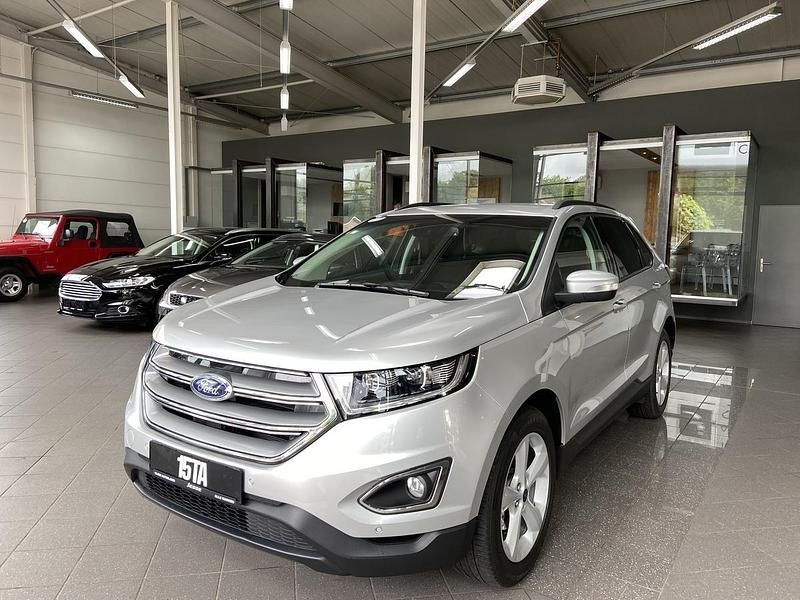 Silber metallic Gebraucht 2017 Ford Edge SUV | 18.980 € (Fairer Preis) - Bild 1/4