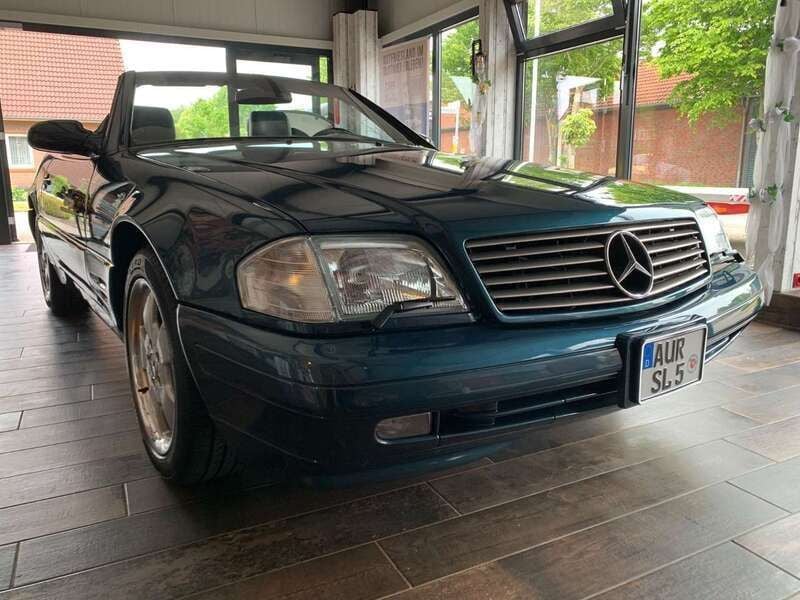 Circongrünmetallic Gebraucht 1999 Mercedes SL500 Cabrio | 27.900 € (Guter Preis) - Bild 1/4
