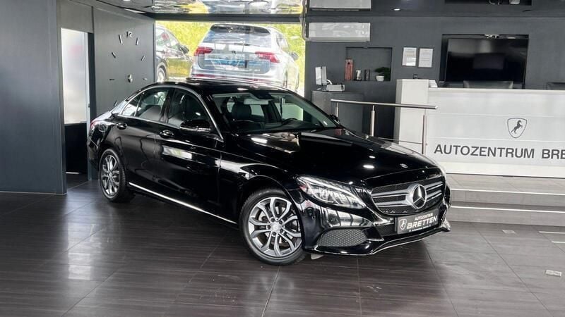 Obsidianschwarz metalliclack Gebraucht 2016 Mercedes C180 Limousine | 20.500 € (Fairer Preis) - Bild 1/3
