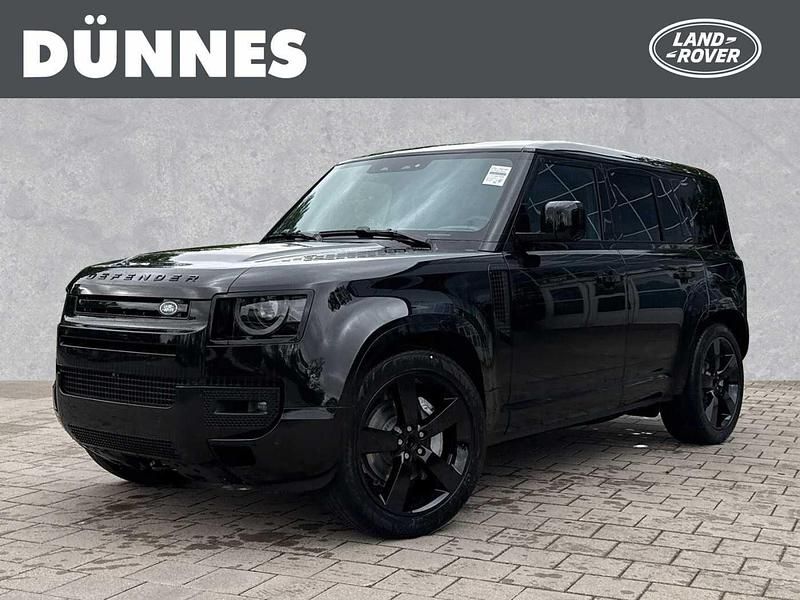 Schwarz (santoriniblack metallic) Gebraucht 2025 Land Rover Defender SE Dynamic SUV | 101.225 € - Bild 1/4