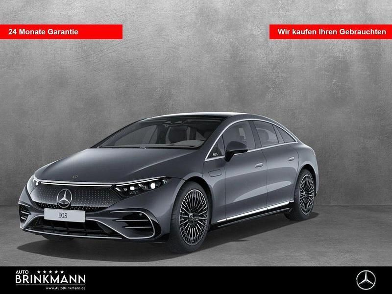 Metalliclack graphitgrau Gebraucht 2022 Mercedes EQS580 Limousine | 59.990 € (Superpreis) - Bild 1/4