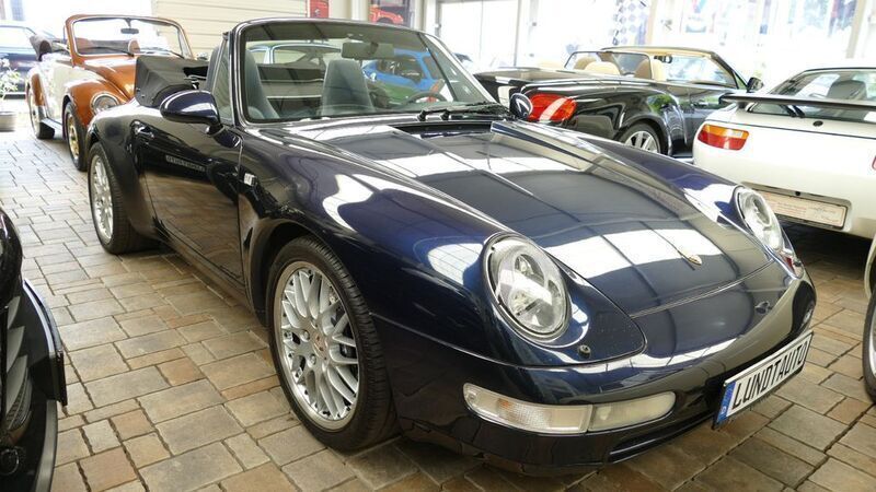 Blau Gebraucht 1995 Porsche 911 Carrera Cabriolet Cabrio | 74.900 € - Bild 1/4