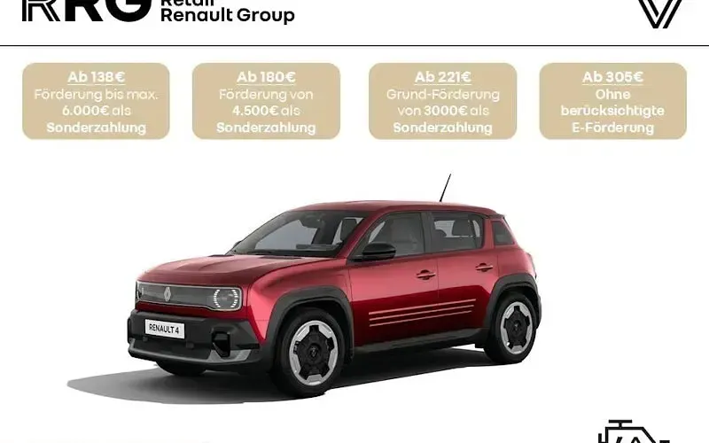 Neu Renault 4 E-Tech Evolution 110 kW (150 PS) 2026 Rot SUV