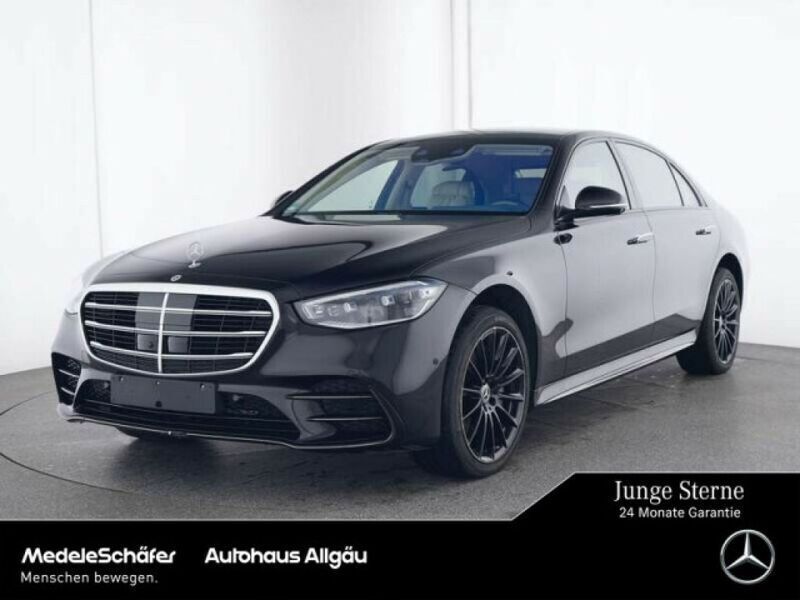 Lack obsidianschwarz (metallic) Gebraucht 2023 Mercedes S580 Exclusive Limousine | 114.359 € (Fairer Preis) - Bild 1/4