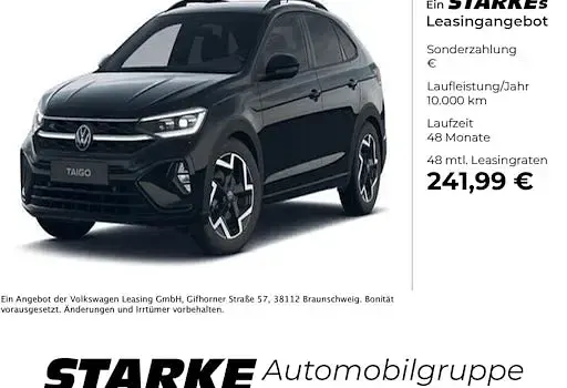 Gebraucht VW Taigo R-line 150 PS (110 kW) 2023 Schwarz (deep black perleffekt) SUV