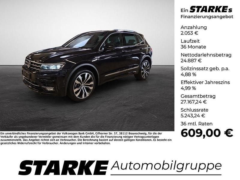 Schwarz Gebraucht 2018 VW Tiguan Highline SUV | 26.940 € (Guter Preis) - Bild 1/4