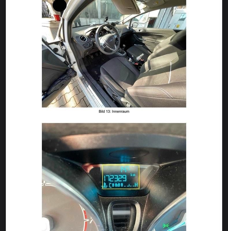 Gebraucht Ford Fiesta 69 PS (50 kW) 2014 Weiß Kleinwagen