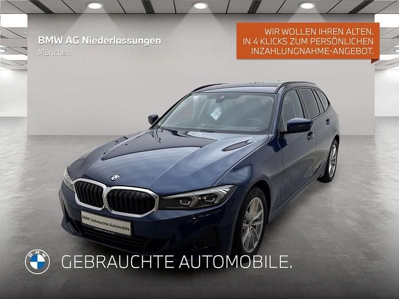 Blau Gebraucht 2022 BMW 320 Shadowline Kombi | 29.502 € (Fairer Preis) - Bild 1/4