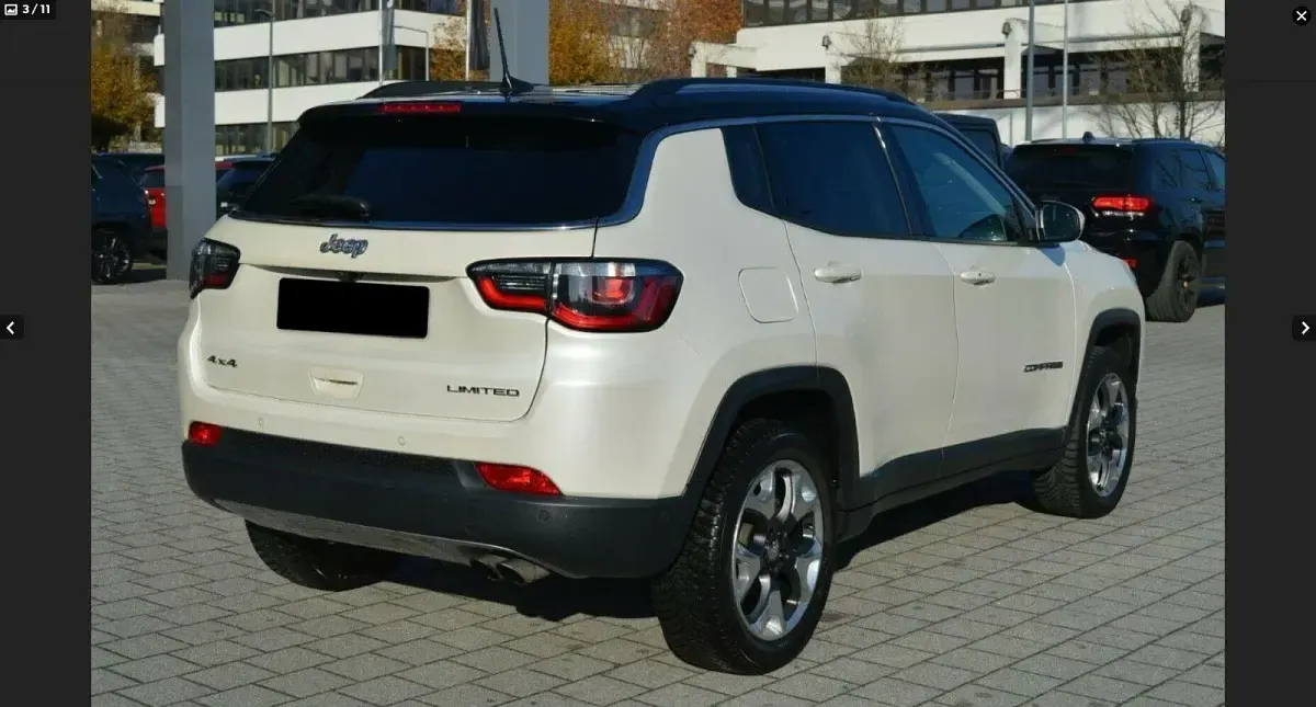 Used Jeep Compass Limited 170 HP (125 kW) 2018 White SUV