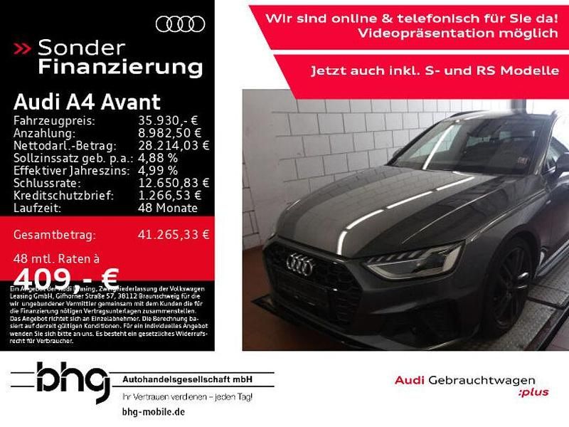 Grau Gebraucht 2022 Audi A4 S-Line Kombi | 35.930 € (Fairer Preis) - Bild 1/4