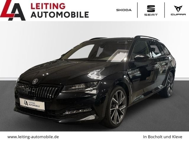 Schwarz Gebraucht 2022 Skoda Superb SportLine Kombi | 13.470 € - Bild 1/4