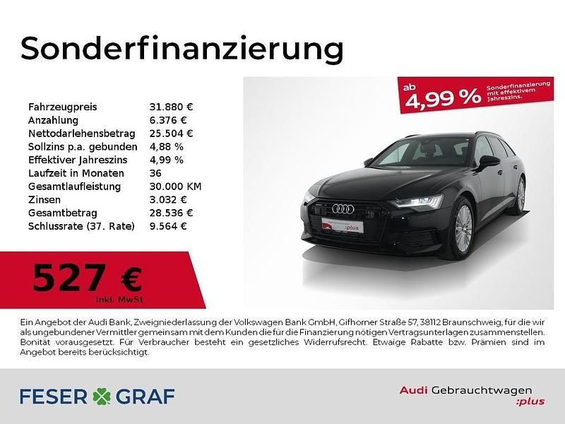 Mythosschwarz metallic Gebraucht 2022 Audi A6 Sport Kombi | 31.880 € (Guter Preis) - Bild 1/4