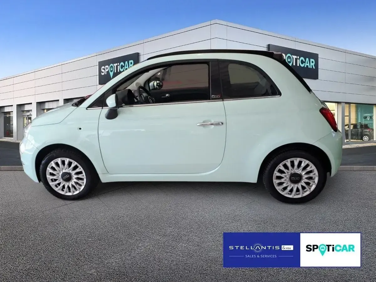 Gebraucht Fiat 500 Lounge 69 PS (50 kW) 2017 Grün Cabrio