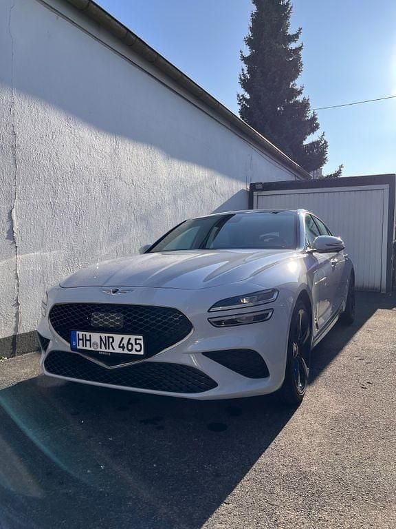 Grau Gebraucht 2021 Genesis GV70 Sport SUV | 29.800 € - Bild 1/4