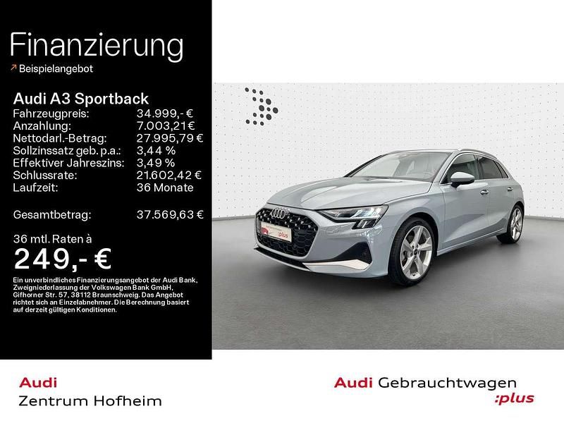 Pfeilgrau perleffekt Gebraucht 2024 Audi A3 Advanced Plus Limousine | 34.999 € (Etwas zu teuer) - Bild 1/4