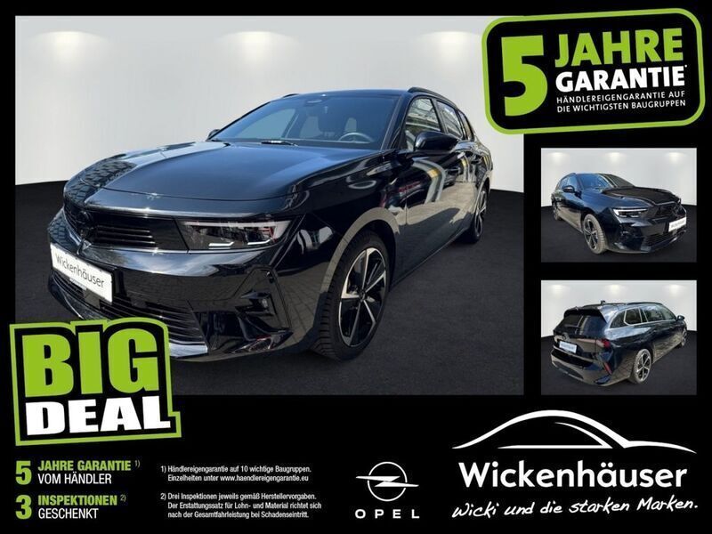 Lackierung schwarz perla nera/typ aussenverkleidung metallic perlmutt Gebraucht 2024 Opel Astra GS Line Kombi | 23.490 € (Guter Preis) - Bild 1/4