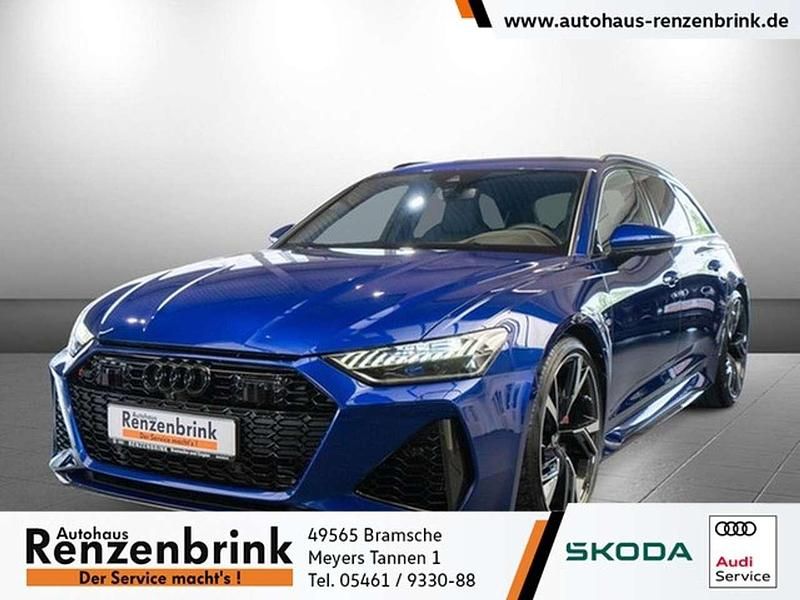 Blau (san marino blau individuall...) Gebraucht 2021 Audi RS6 Design Kombi | 99.827 € (Teuer) - Bild 1/4