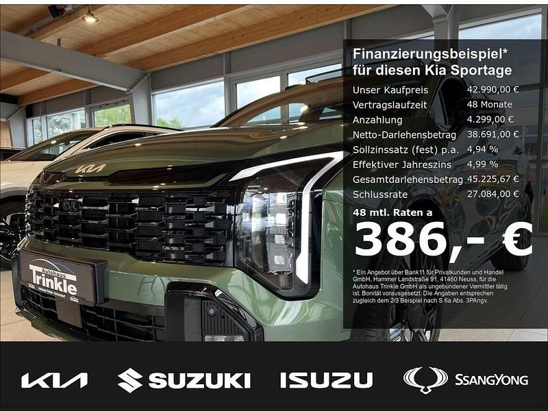 Experience grün metallic Neu 2025 Kia Sportage GT-Line SUV | 42.990 € (Fairer Preis) - Bild 1/4