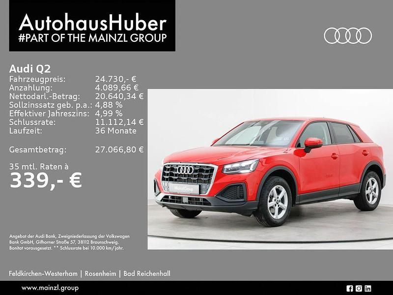 Gebraucht Audi Q2 Comfort 150 PS (110 kW) 2022 Tangorot metallic SUV