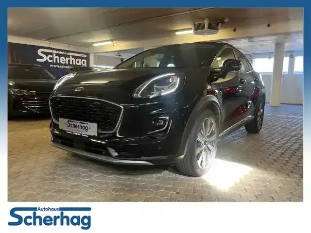 Obsidian schwarz metallic (metallic) Gebraucht 2020 Ford Puma Titanium X SUV | 14.970 € (Guter Preis) - Bild 1/4