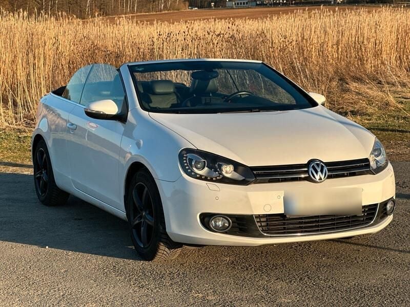 Weiß Gebraucht 2012 VW Golf Cabriolet Cabrio | 13.900 € - Bild 1/4