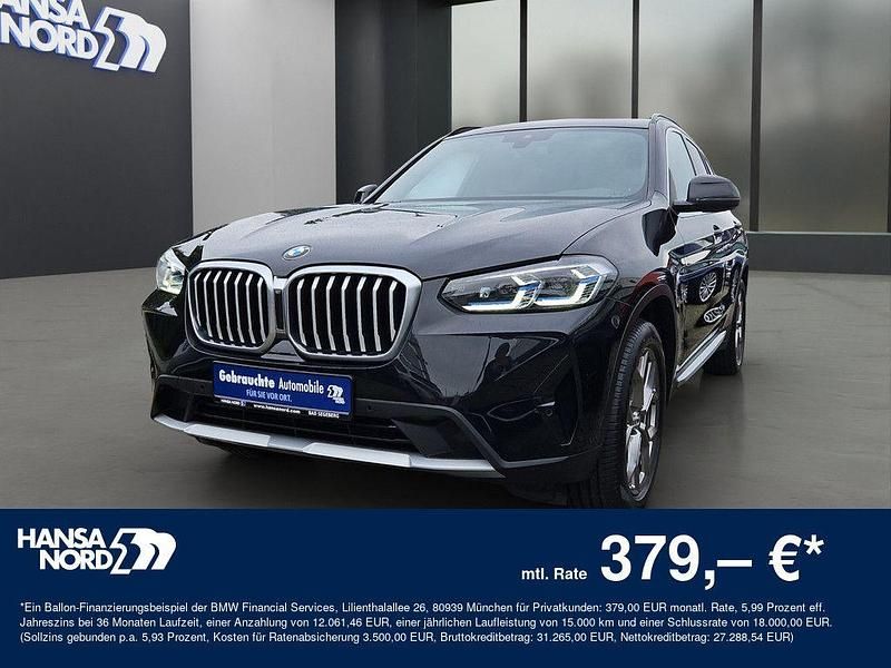 Schwarz / saphirschwarz (metallic) Gebraucht 2022 BMW X3 Sport Line SUV | 35.850 € (Guter Preis) - Bild 1/4